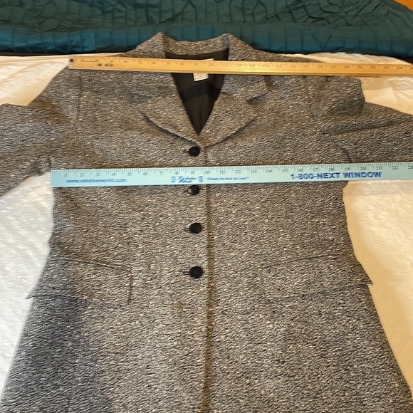 Vintage Pendleton Wool Jacket Blazer 8 Women’s Black Gray Grey - Picture 11 of 13